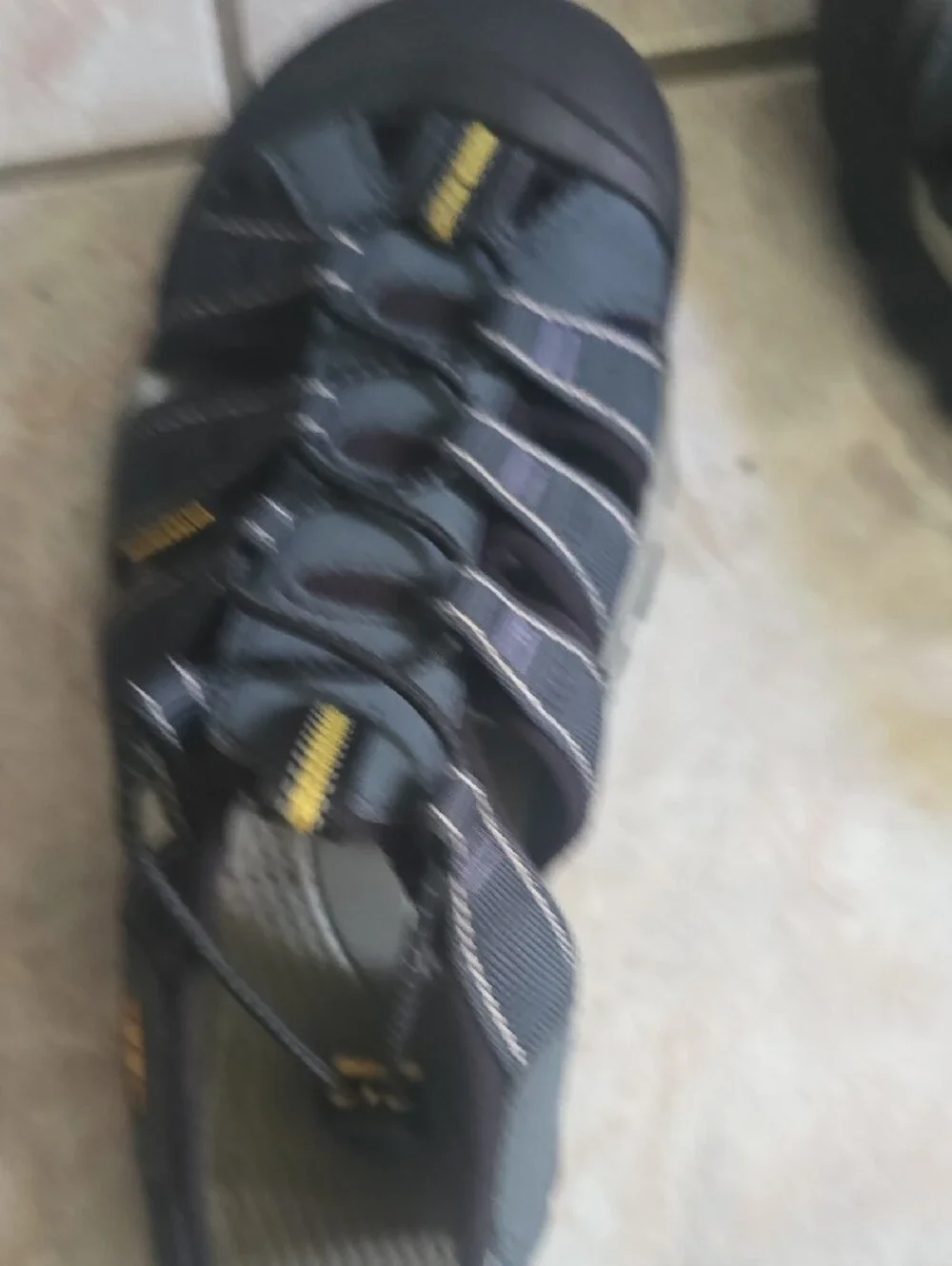 Keen Navy Blue and Yellow Men's Outdoor Sandals
